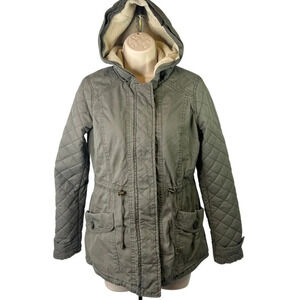 Thread and Supply Hooded Parka Utility Green‎ Size Small